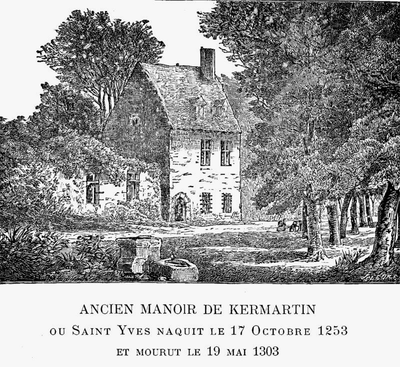 Manoir de Kermartin, habitation de Saint-Yves (Bretagne).