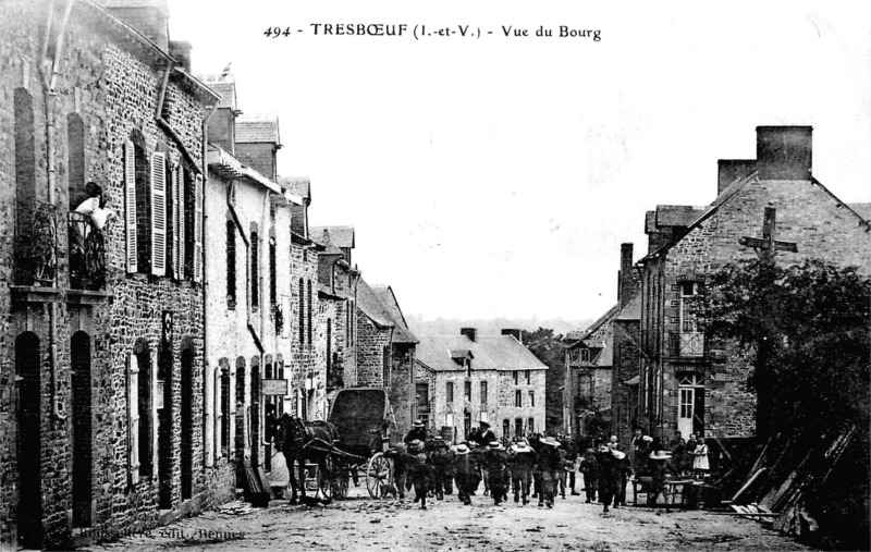 Ville de Treboeuf ou Tresbuf (Bretagne).