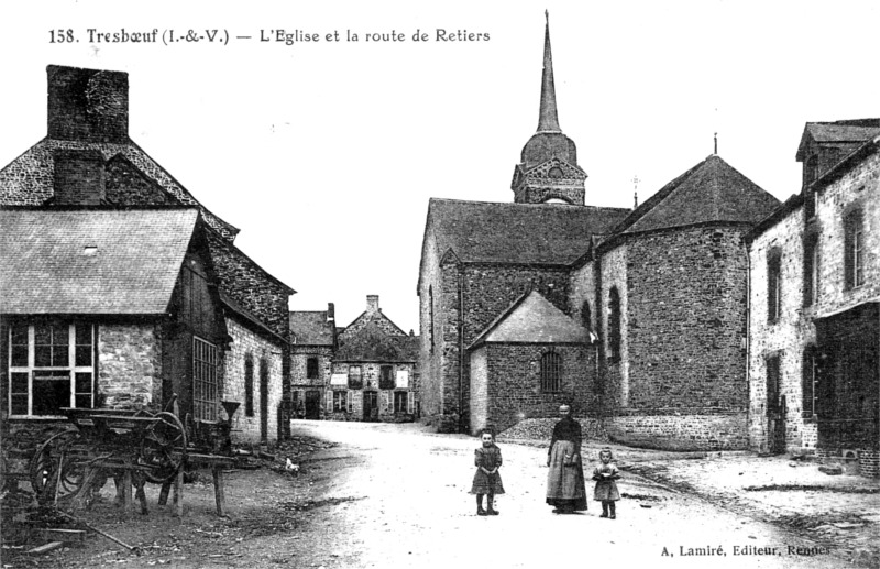 Ville de Treboeuf ou Tresbuf (Bretagne).