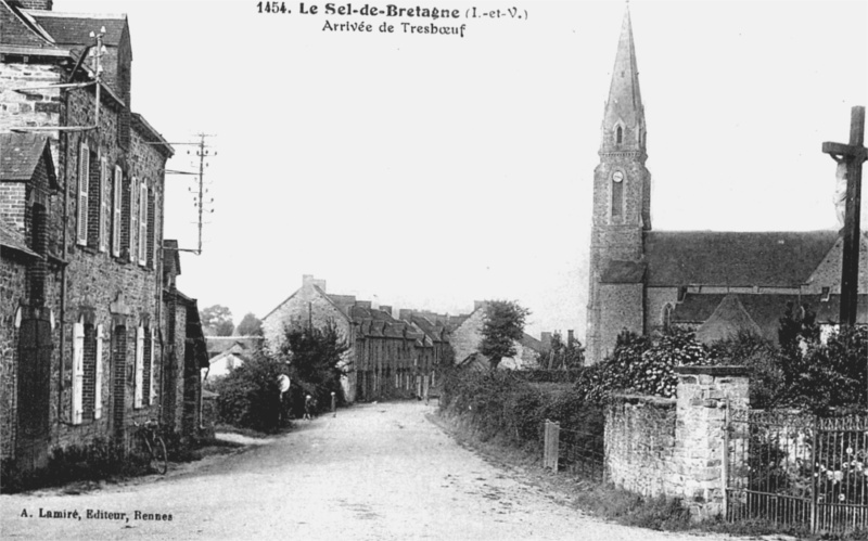 Ville de Treboeuf ou Tresbuf (Bretagne).