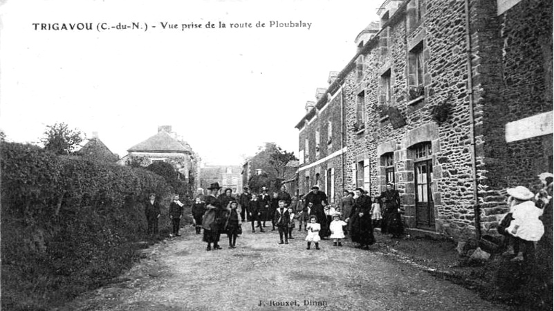 Pleslin-Trigavou (Bretagne) : bourg de Trigavou.