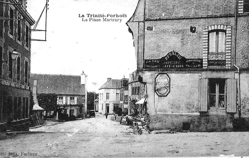 Ville de la Trinité-Porhoët (Bretagne).