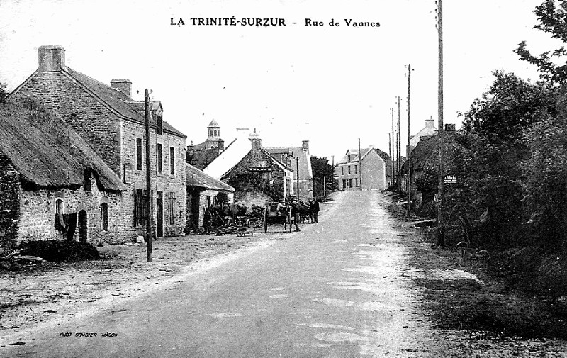 Ville de la Trinit-Surzur (Bretagne).