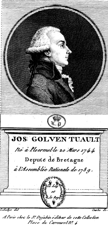 Le portrait de Joseph-Golven Tuault de la Bouvrie.