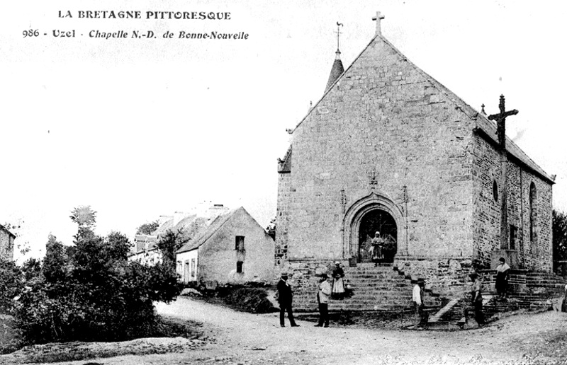 Ville d'Uzel (Bretagne) : chapelle Notre-Dame de Bonne-Nouvelle.