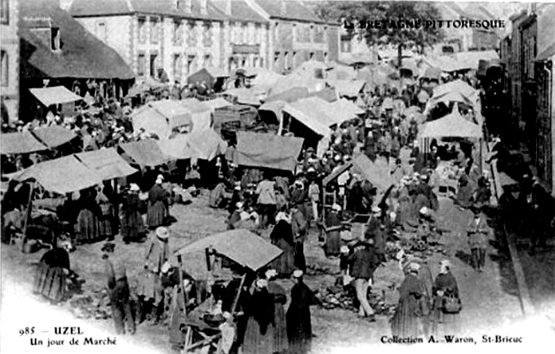 Ville d'Uzel (Bretagne).