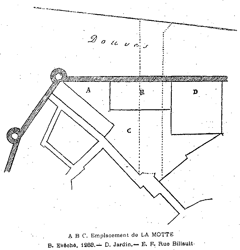 L'emplacement du chteau de la Motte  Vannes (Bretagne).