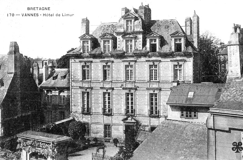 L'hôtel de Limur à Vannes (Bretagne).