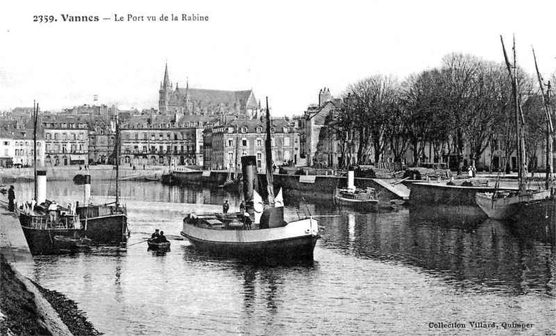 Vue du port de Vannes (Bretagne).