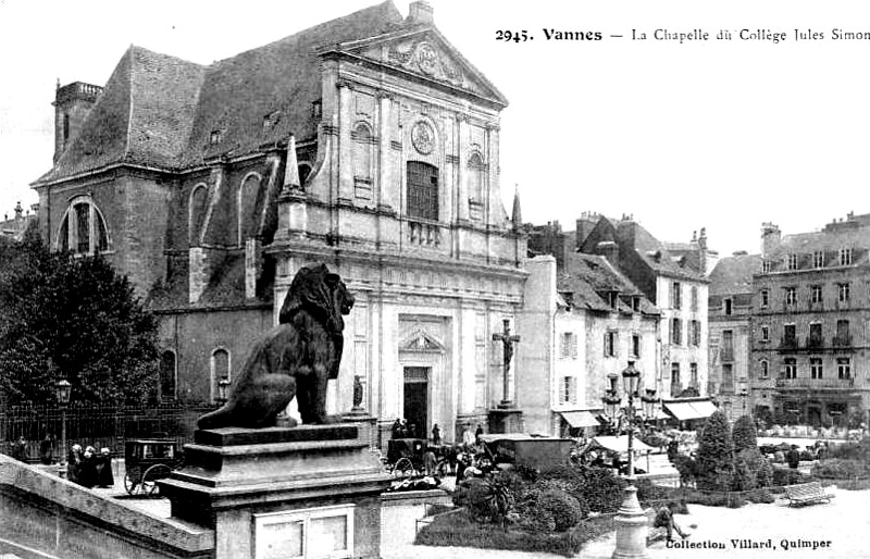 Vannes (Bretagne) : chapelle du collège Saint-Simon.