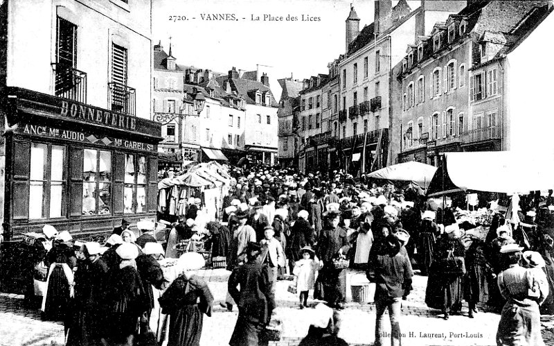 Ville de Vannes (Bretagne).