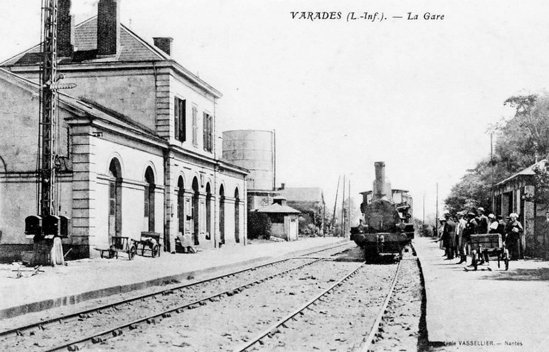 Gare de Varades (anciennement en Bretagne).