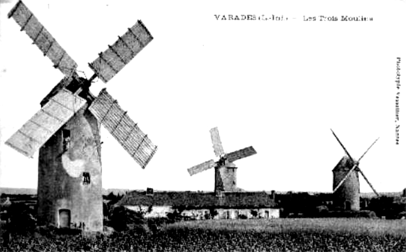 Moulins de Varades (anciennement en Bretagne).