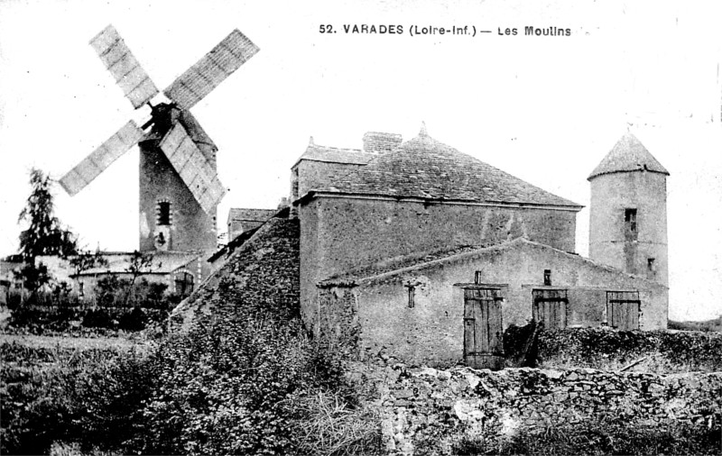 Moulins de Varades (anciennement en Bretagne).