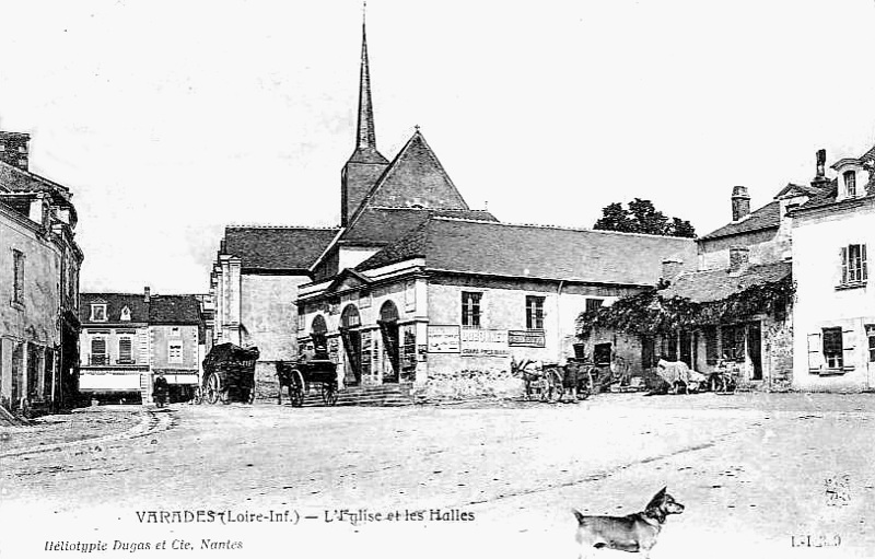 Les halles de Varades (anciennement en Bretagne).