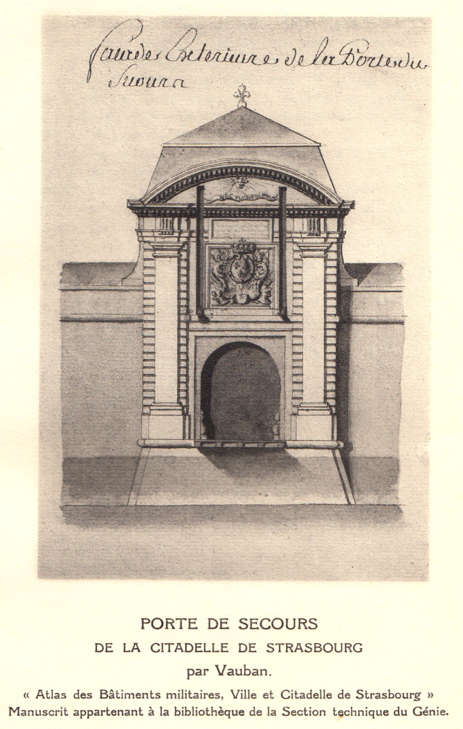 Vauban : Porte de secours de la citadelle de Strasbourg