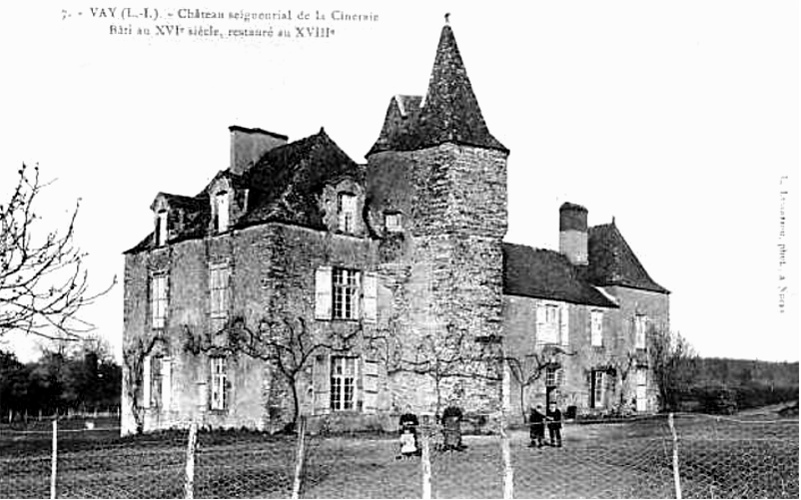 Château de la Cineraye à Vay (anciennement en Bretagne).