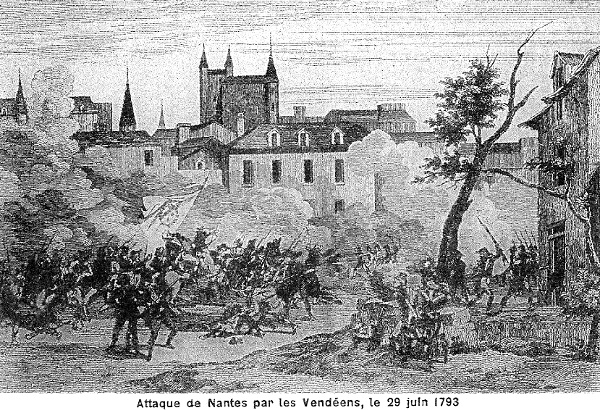 Attaque de Nantes par les Vendéens, le 29 juin 1793.