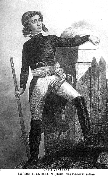 Guerre de Vendée : le général La Roche Jacquelein Henri.