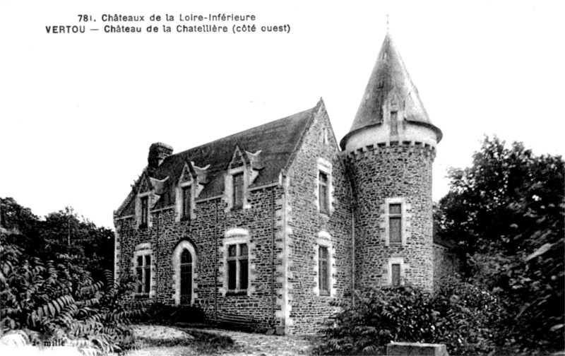 Château de la Châtelière à Vertou (anciennement en Bretagne).