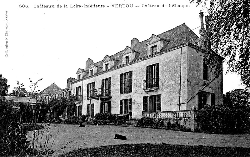 Château de l'Ebaupin à Vertou (anciennement en Bretagne).