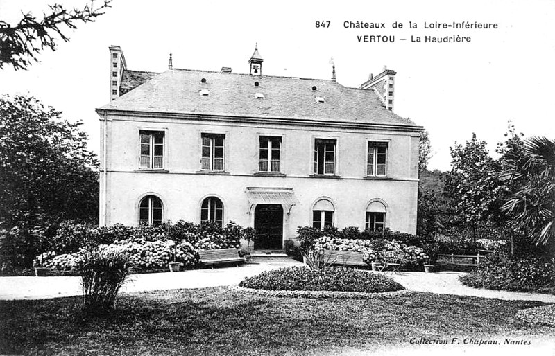 Chteau de la Haudrire  Vertou (anciennement en Bretagne).