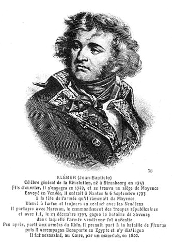 Guerre de Vendée : le général Kléber Jean-Baptiste.
