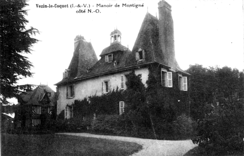 Manoir de Montigné à Vezin-le-Coquet (Bretagne).