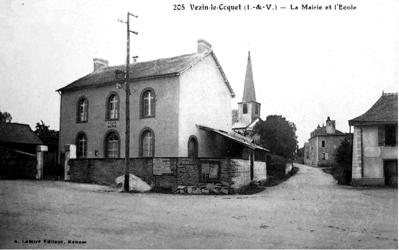 Ville de Vezin-le-Coquet (Bretagne).