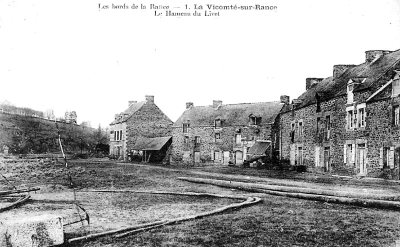 La ville de La Vicomt-sur-Rance (Bretagne).