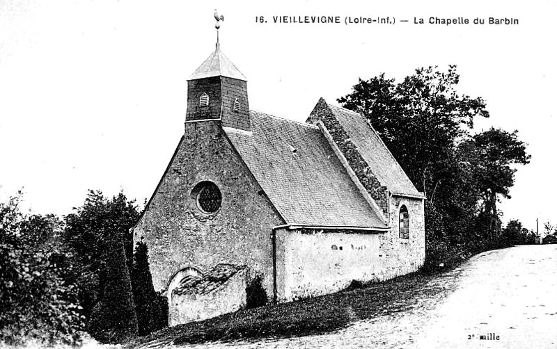 Chapelle Notre-Dame des Champs ou du Barbin à Vieillevigne (Bretagne).