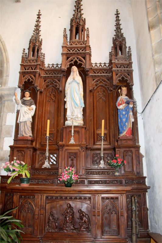 Autel de l'glise du Vieux-March (Bretagne).