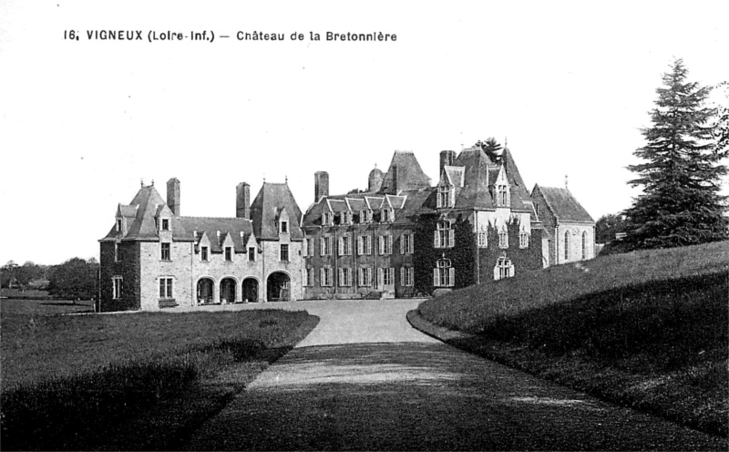 Chteau de la Bretonnire  Vigneux-de-Bretagne (Bretagne).