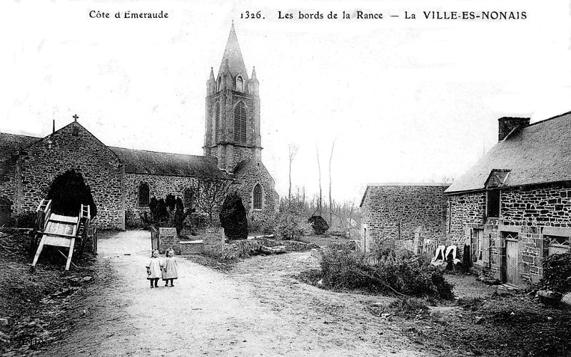 La ville de La Ville-s-Nonais (Bretagne).