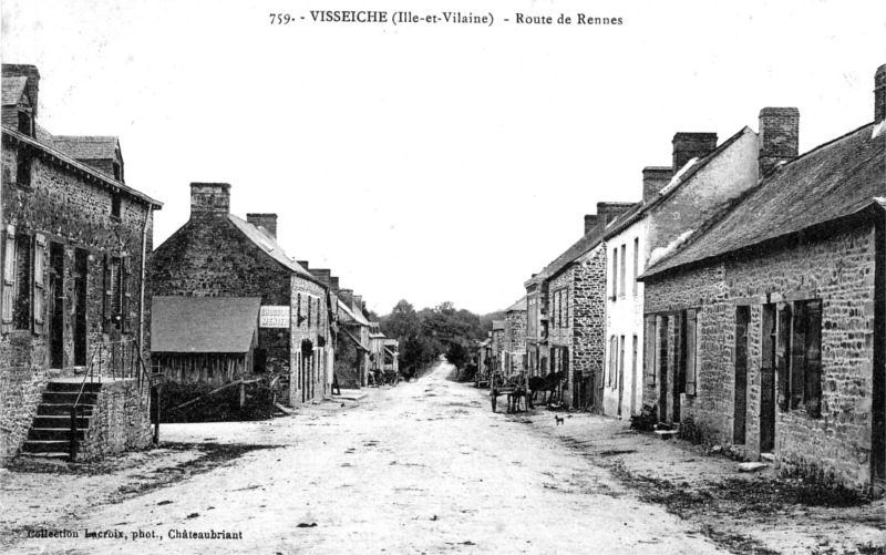 Ville de Visseiche (Bretagne).