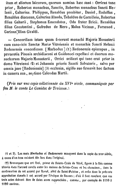 Vitr (Bretagne): les paroisses de Vitr