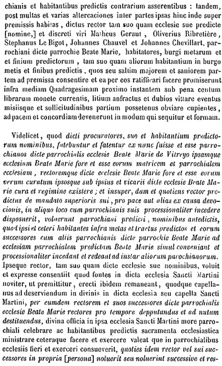Vitr (Bretagne): les paroisses de Vitr