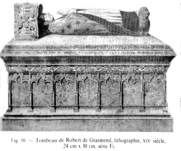 Vitré (Bretagne) : Tombeau de Robert de Grasmenil.