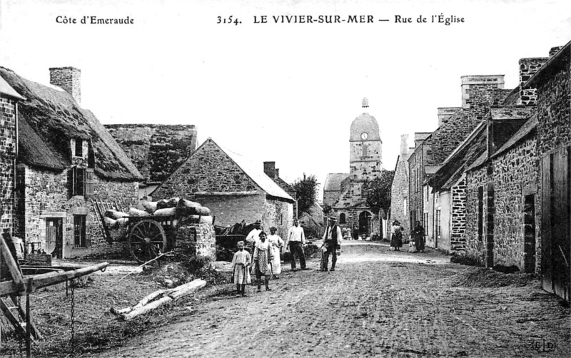 Ville du Vivier-sur-Mer (Bretagne).