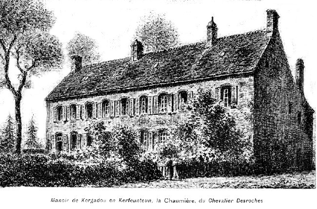 Manoir de Kergadou en Kerfeunteun (Bretagne).