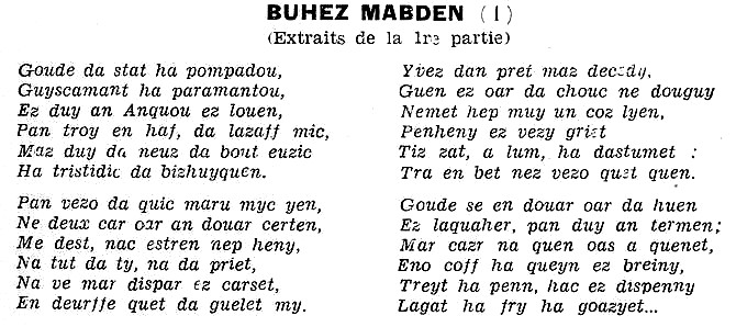 Littérature bretonne : Buhez Mabden (partie 1).