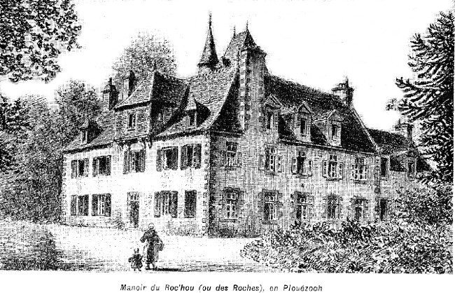 Manoir de Roc'hou ou Roches en Plouézoc'h (Bretagne).